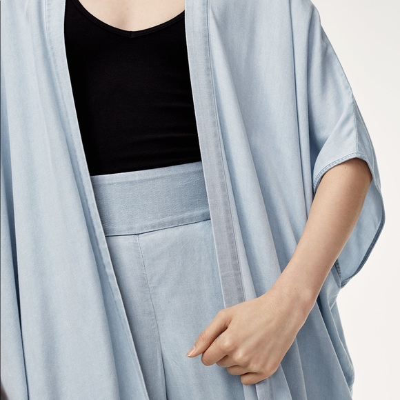 ARITZIA • Talula Aitken Kimono Blouse in Blue Depths - Picture 2 of 10